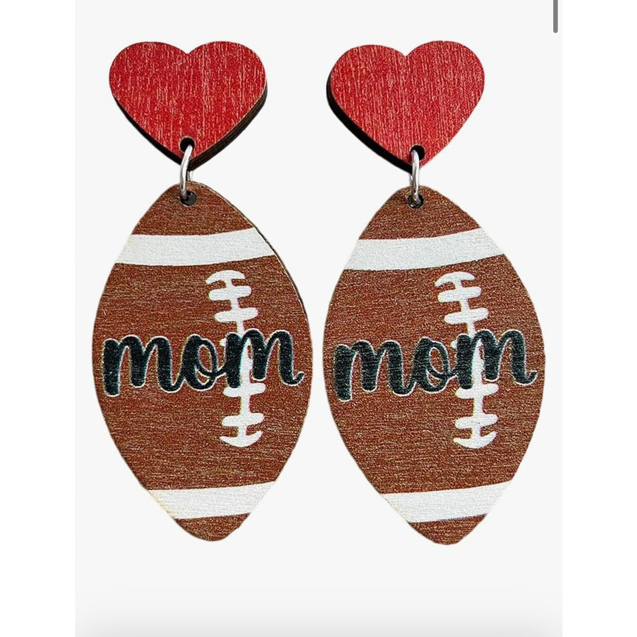 Fun Football Mom earrings