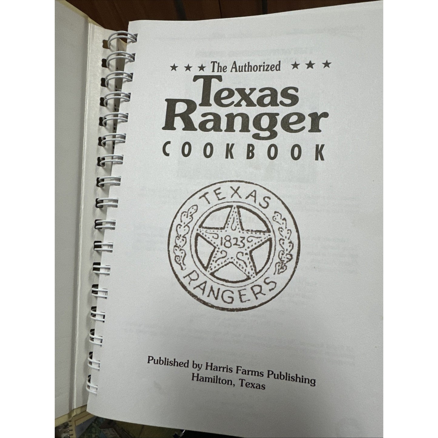 The Authorized Texas Ranger Cookbook By John Harris