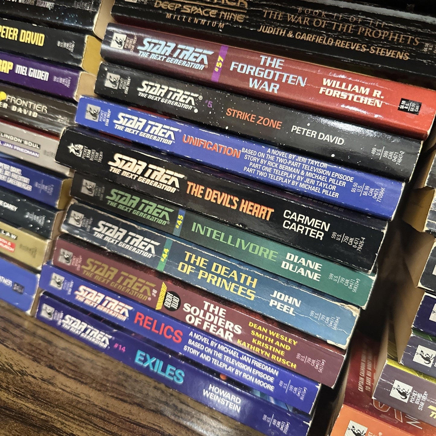 STAR TREK Book Lot of 40 Paperback Novels Paperback Published by Pocket Books