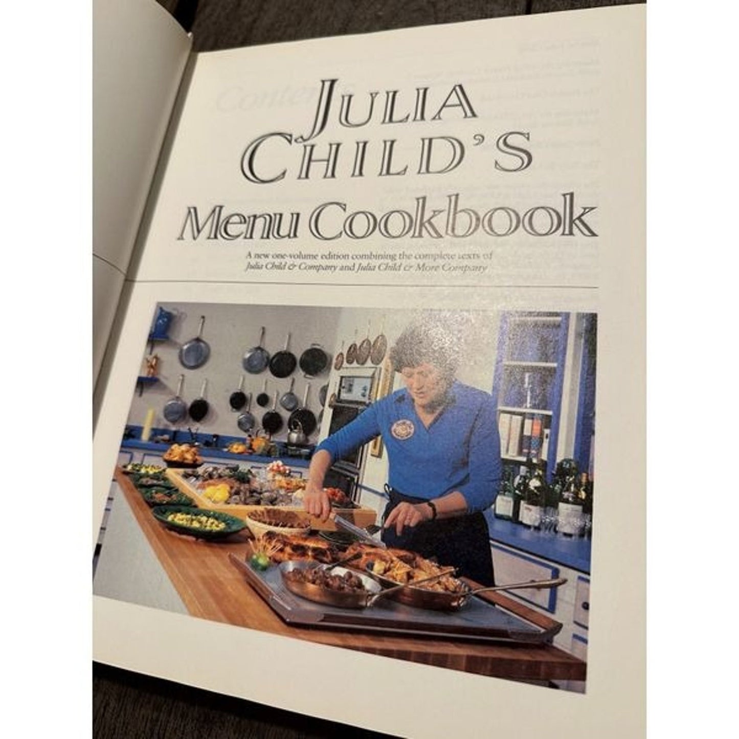 Julia Child Menu CookBooks