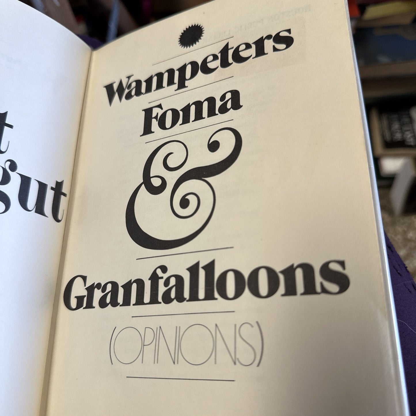 Wampeters Foma Granfallons by Kurt Vonnegut True 1st Ed Print HCDJ 1974 $8.95