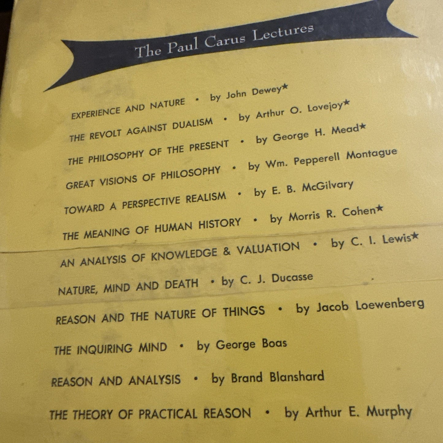Concept and Quality (The Paul Carus Lectures, Series 13) by Stephen Pepper HCDJ