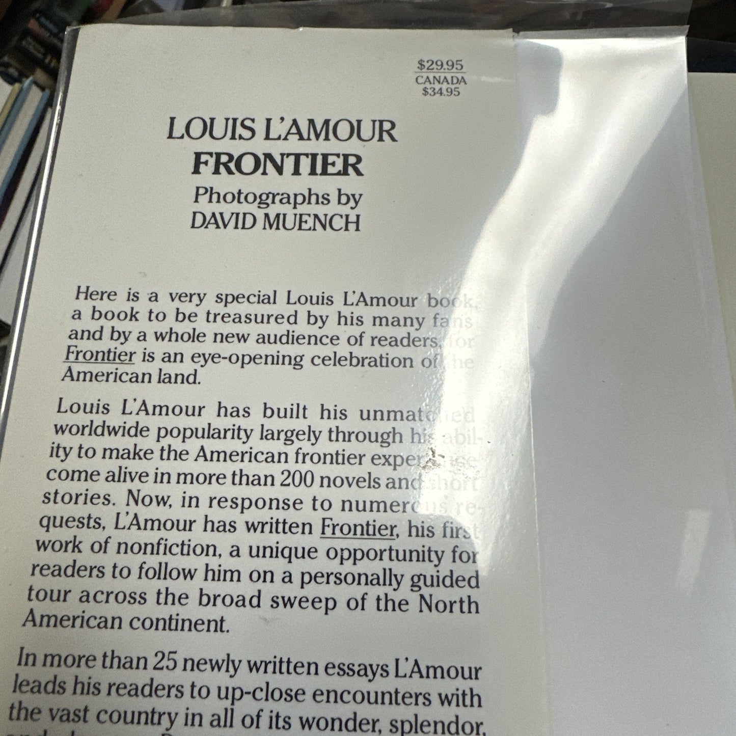 1984 Frontier Louis L’Amour Book Photographs By David Muench - HCDJ