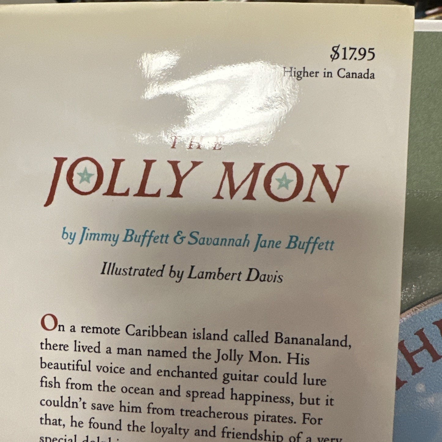 The Jolly Mon by Savannah Jane Buffett and Jimmy Buffett (1988, Hardcover)