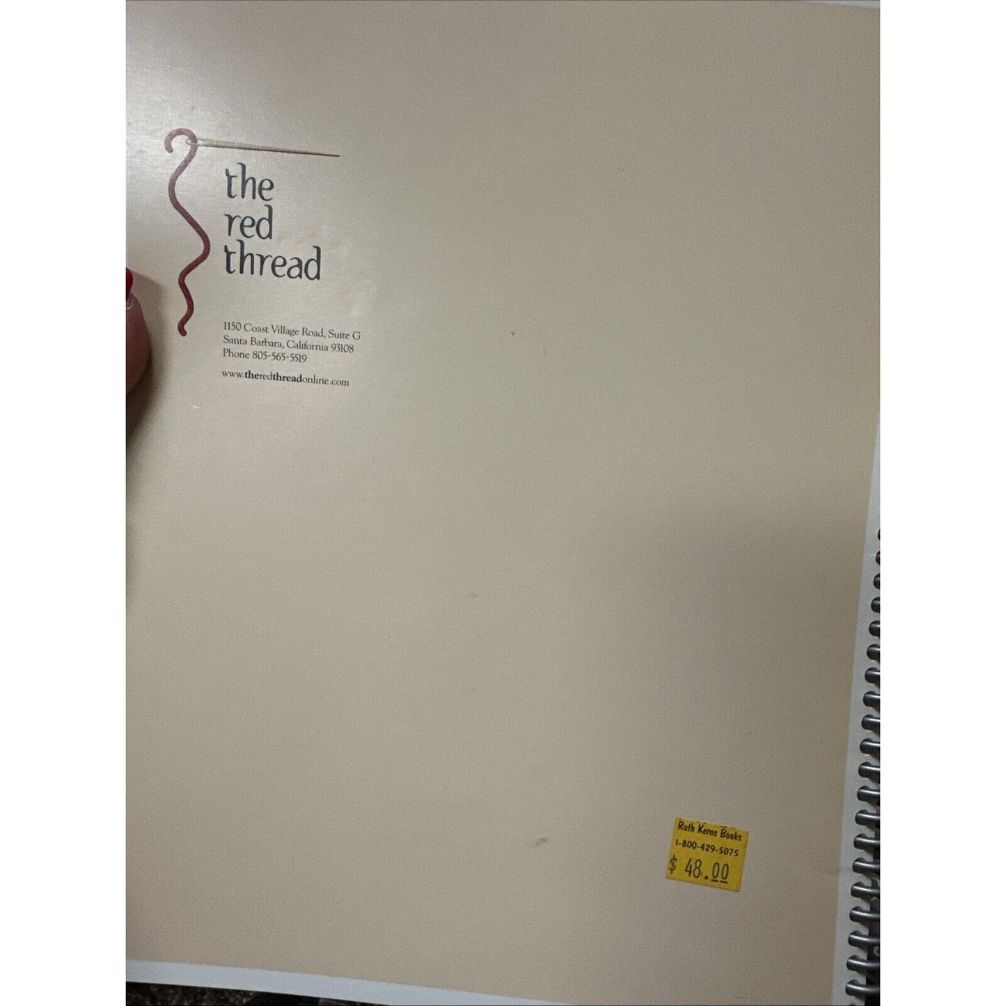 The Red Thread Presents A Banner Year by Brenda Hart 2002 Author Inscribed
