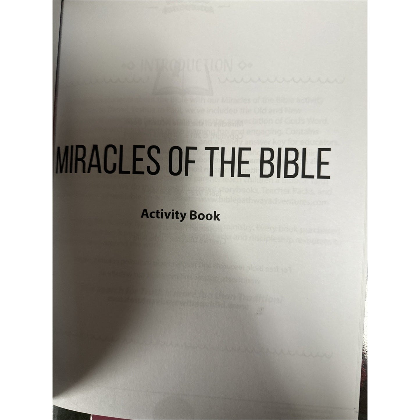 Miracles Of The Bible Activity Book Bible Pathway Adventure - New