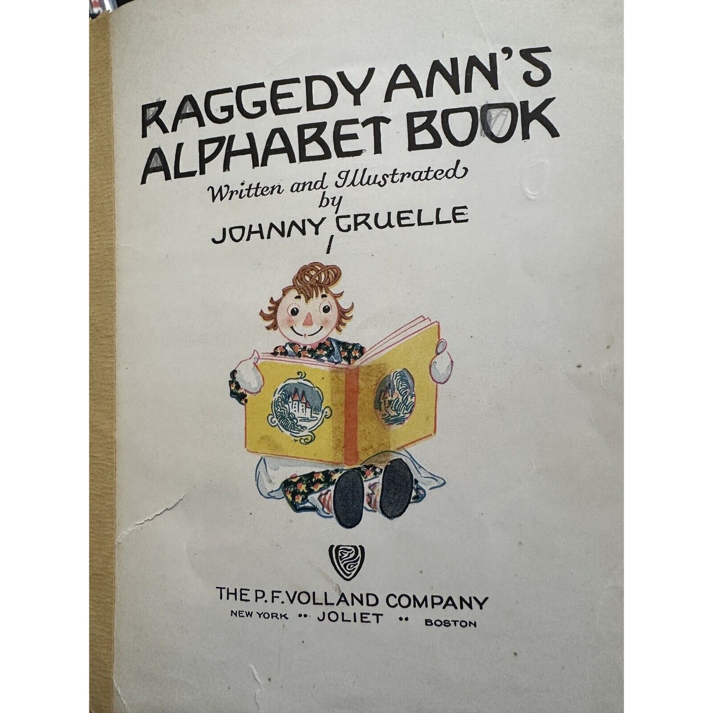 Raggedy Ann's Alphabet Book (1925) Vintage Hardcover First edition