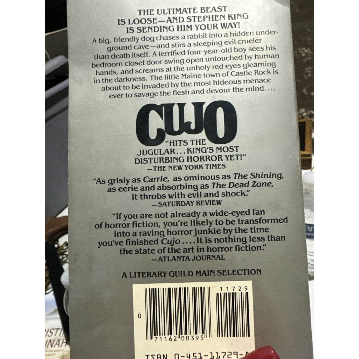 CUJO Stephen King Paperback Book 1st First Signet Edition 1981 Horror Novel RARE