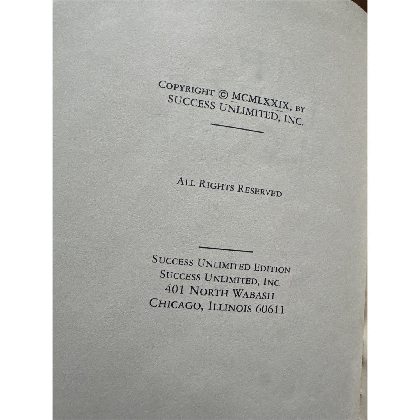 Law of Success 1979 Ed by unknown author