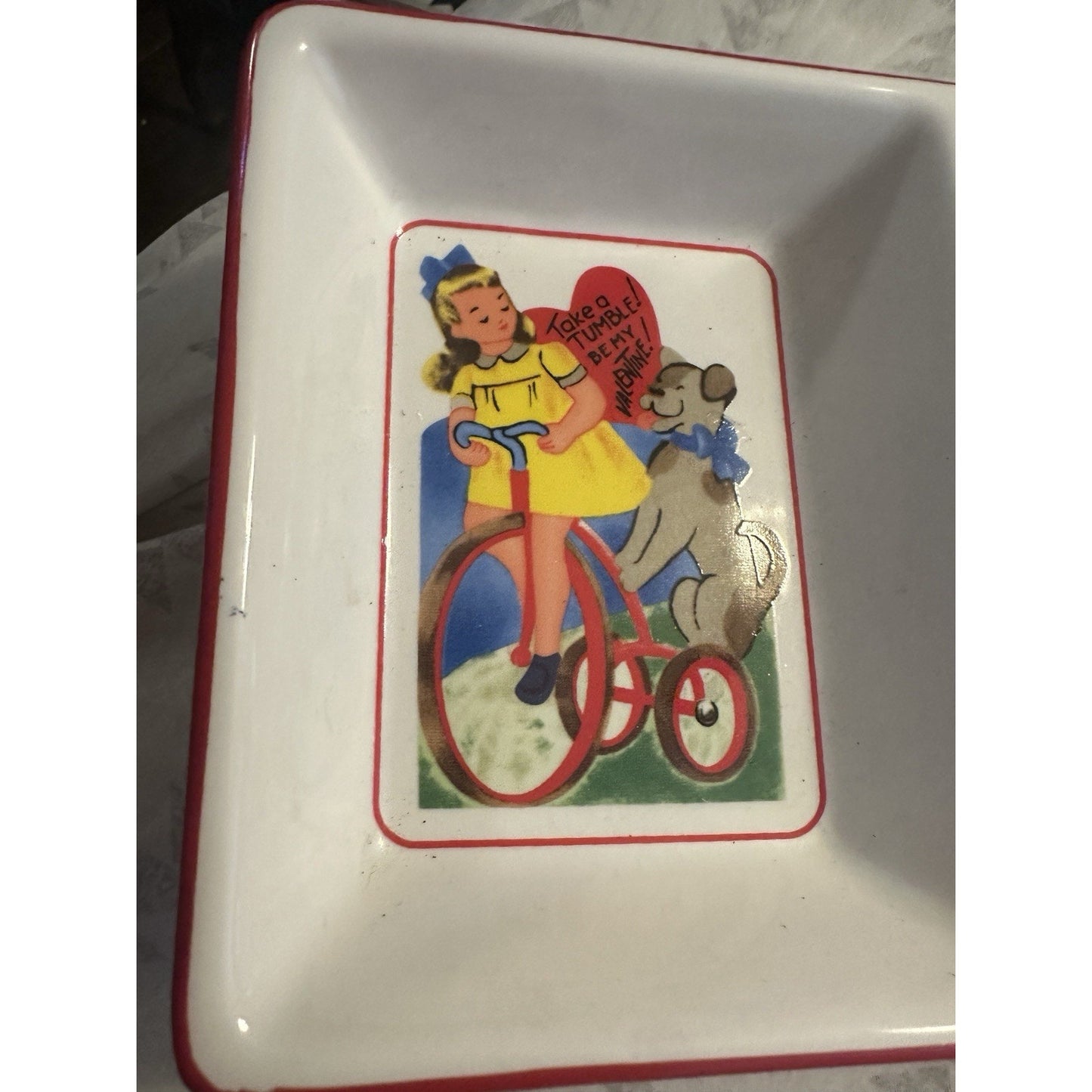 Rosanna Studio Vintage Valentines Tray Rare Find