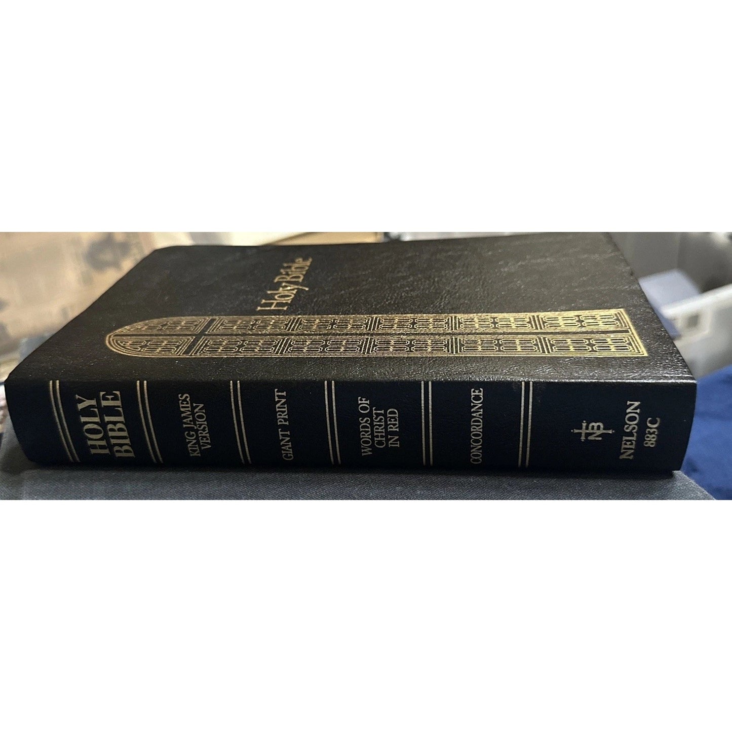 Holy Bible Regency Giant Print Reference Black Thomas Nelson 1990 KJV