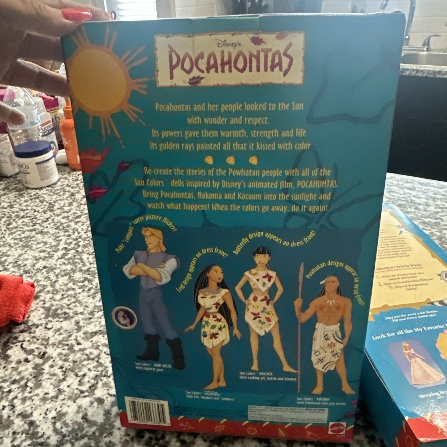 Disney’s POCAHONTAS SUN COLOR Kocoum MATTEL NO.13330 & Pocahontas