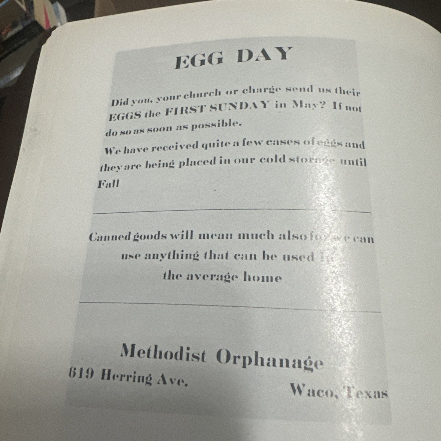 Methodist Orphanage Home Founding Christian Waco Texas Local History RARE 1980