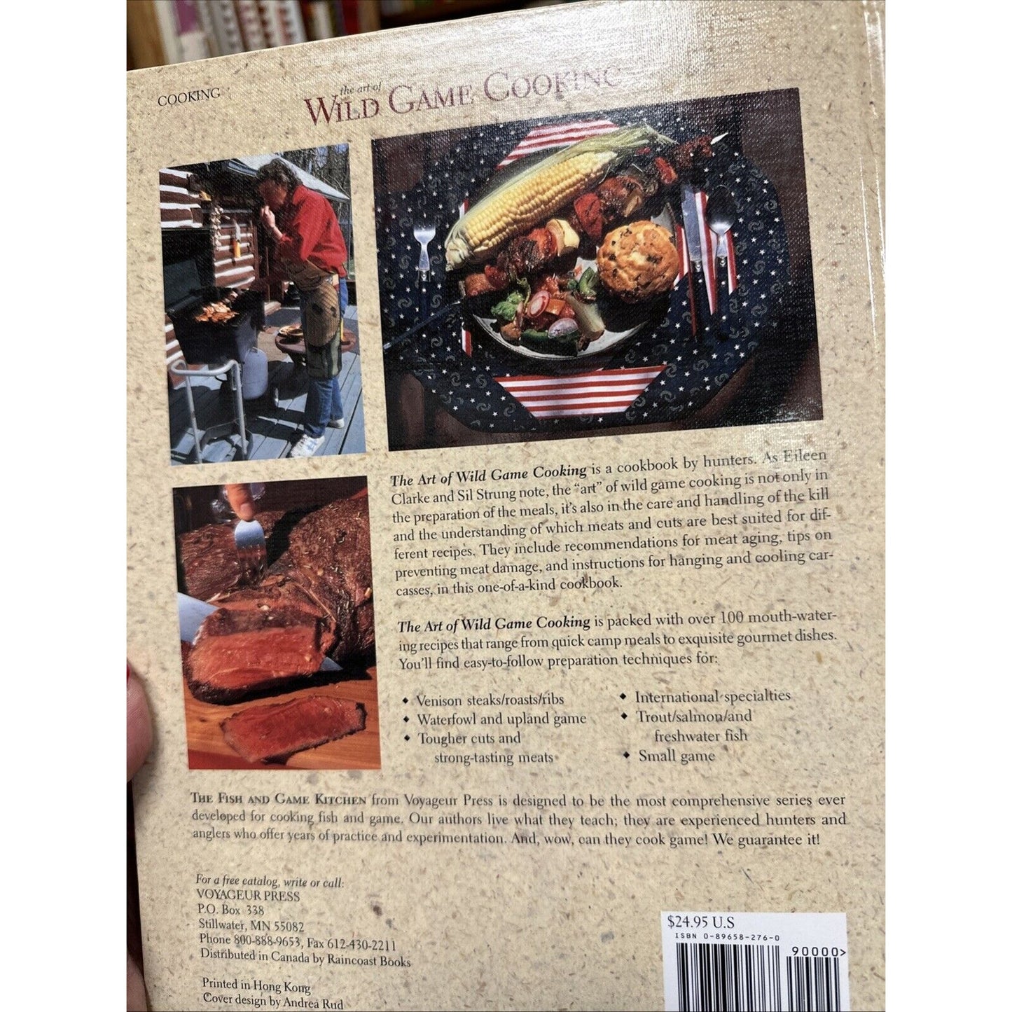 The Art of Wild Game Cooking by E. Clarke & Sil Strung Hardback Cookbook 1995