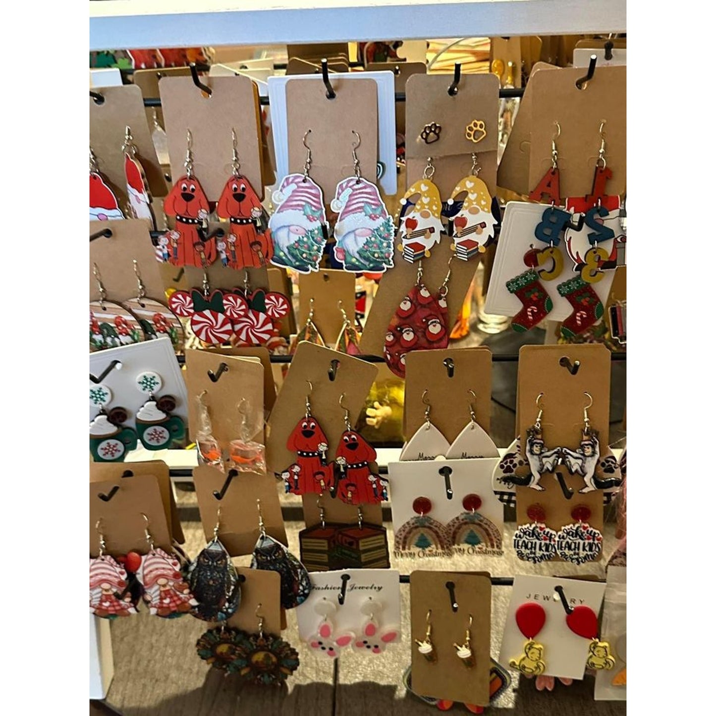 Teacher & Christmas earrings