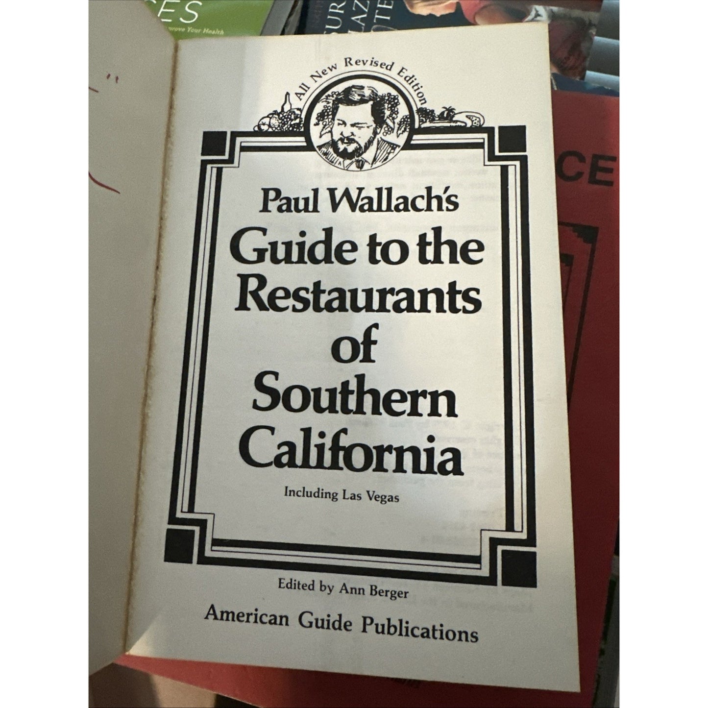 Paul Wallach's Guide to the Restaurants of Southern Cal - First Printing,Signed