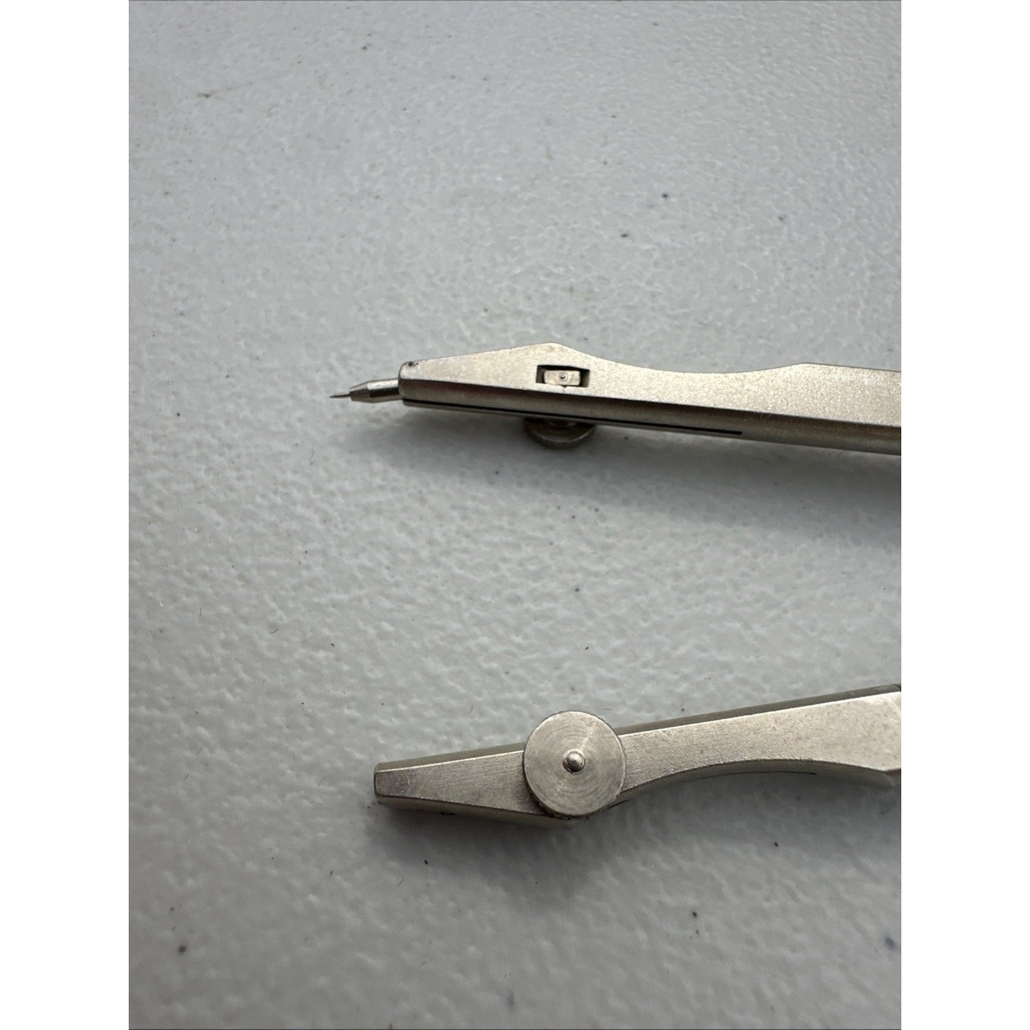 Vintage Germany Compass Drafting Tool Metal Marked With V In Diamond