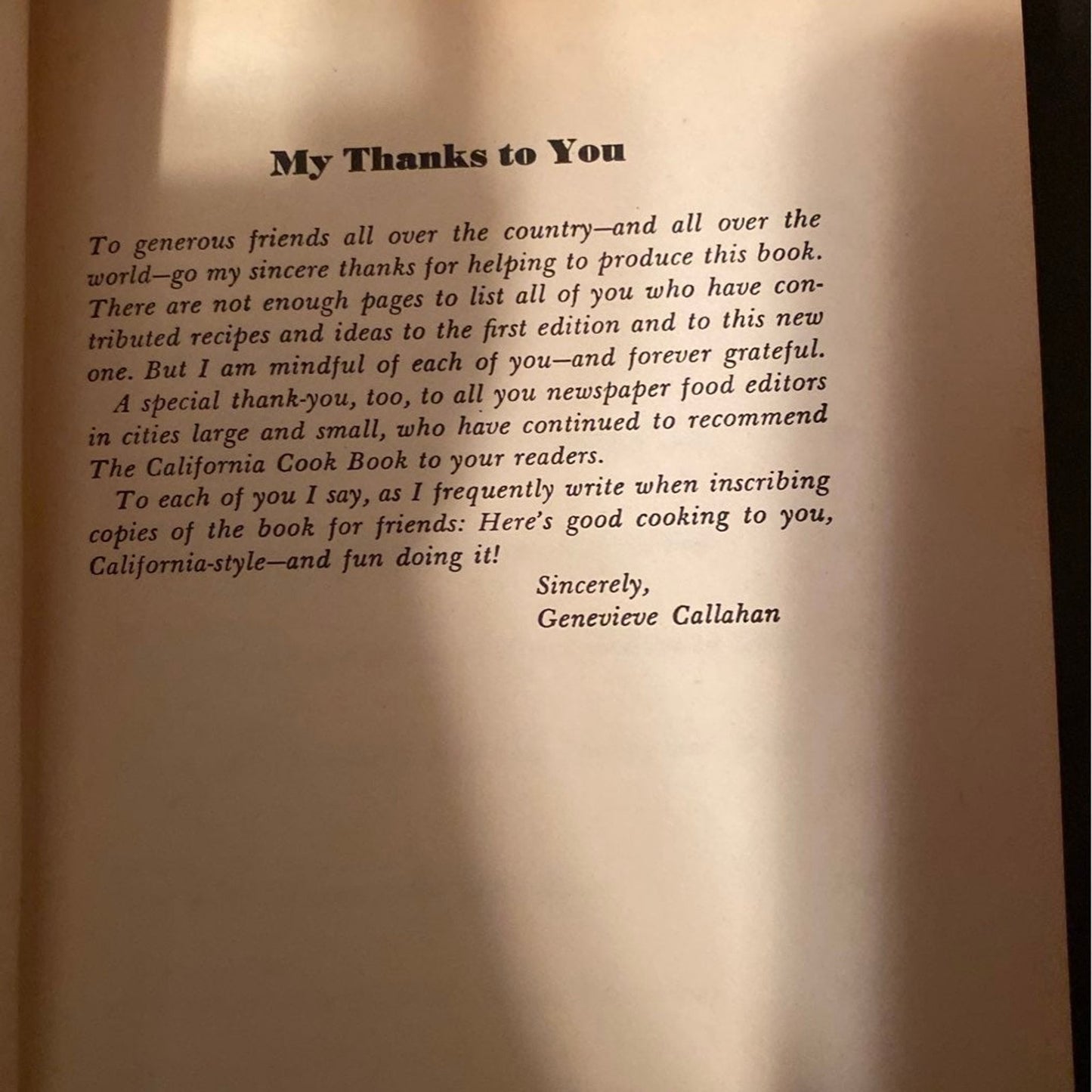 RARE - The New California Cookbook Rare Vintage