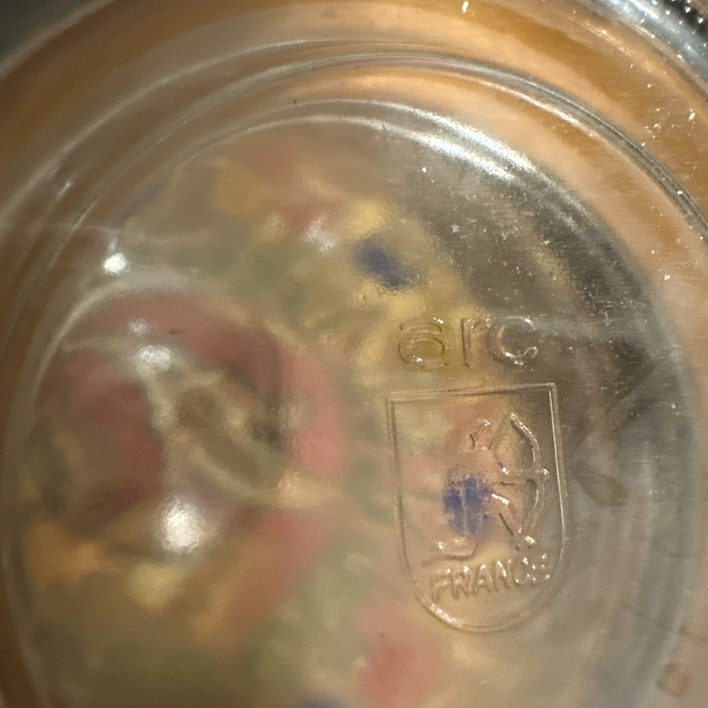 ARC France Glass 2 L Canister With Floral Design