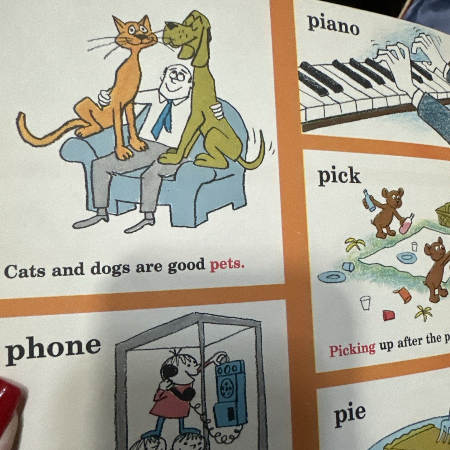 Vintage 1964 The Cat in the Hat Beginner Dictionary Book by P.D. Eastman