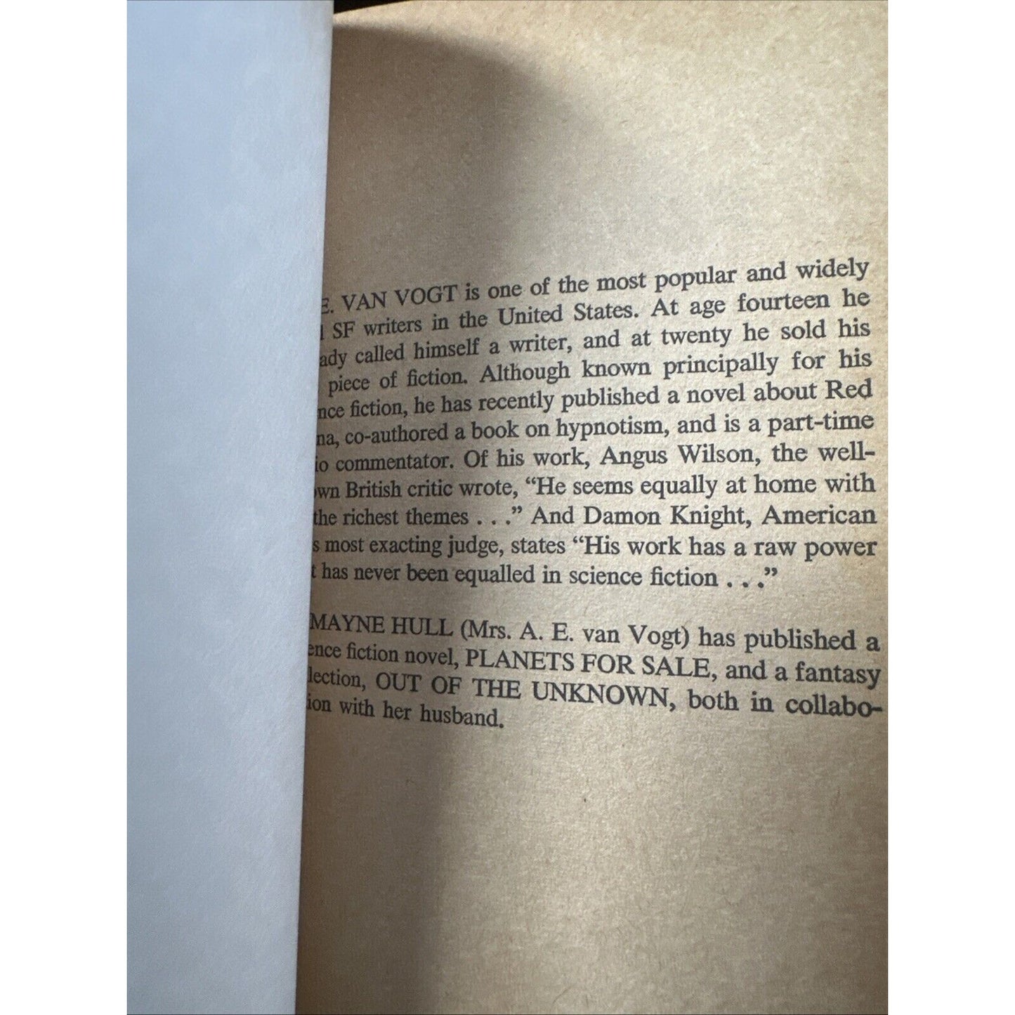 The Winged Man by A E VAN VOGT Book Vintage Paperback 1970