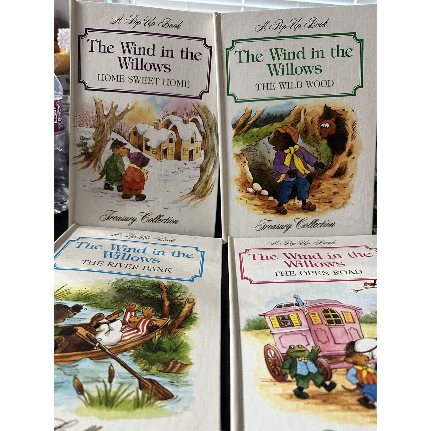 The Wind in the Willows Pop Up Books 1988 Treasury Collection Childrens Set of 4