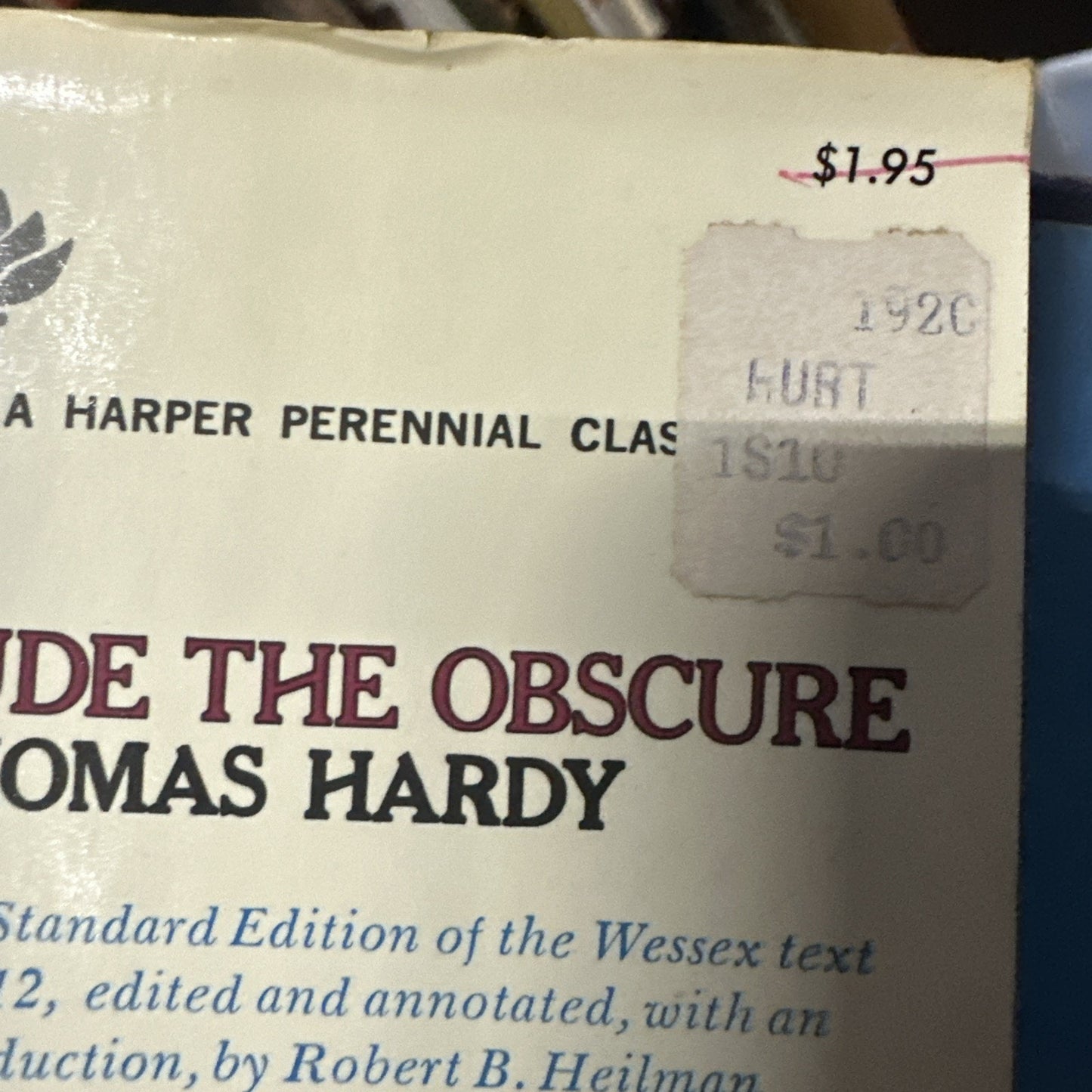Jude The Obscure by Thomas Hardy (1966, Hardcover) Vintage