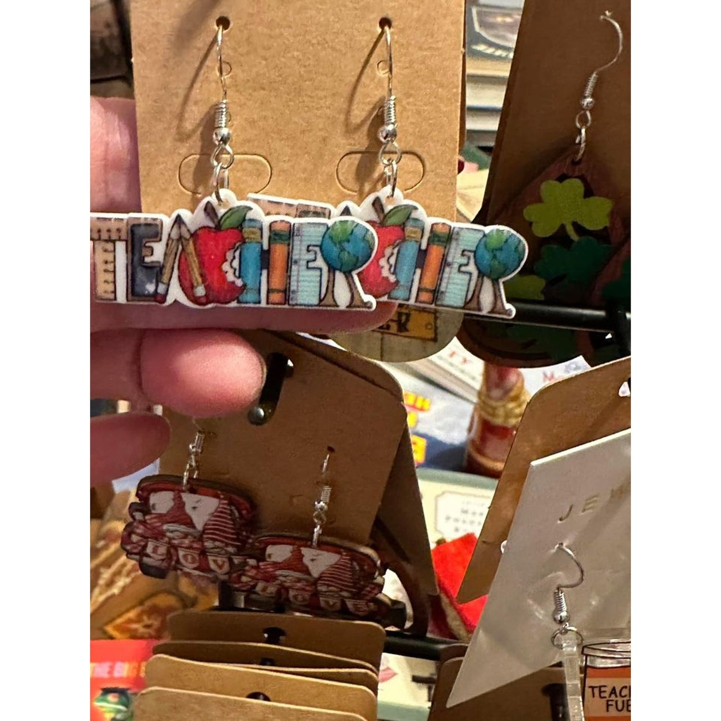 Teacher & Christmas earrings