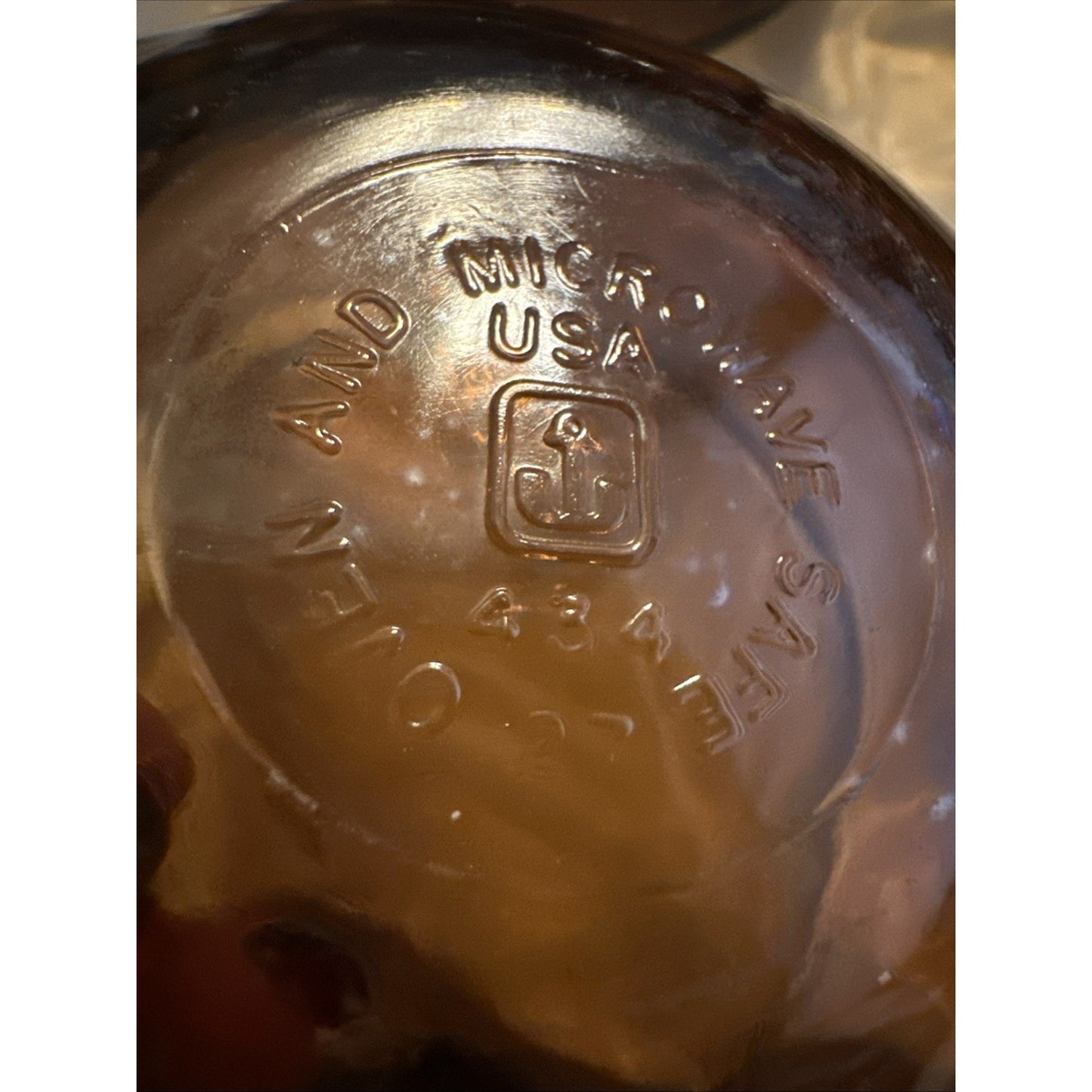 Anchor Hocking Harvest Amber Custard Ramekin Dish Cup #434 USA Vintage Set Of 6