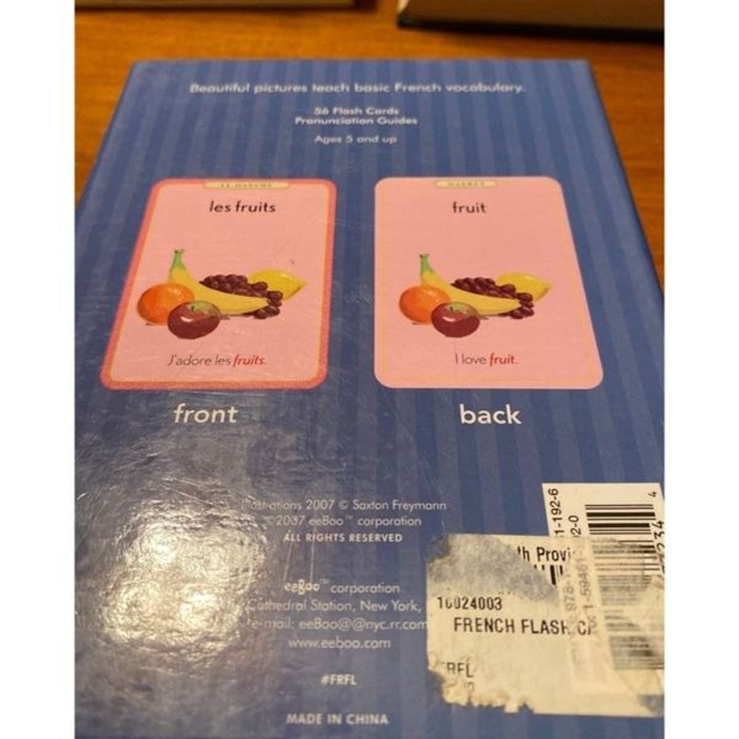 Eeboo French Flashcards