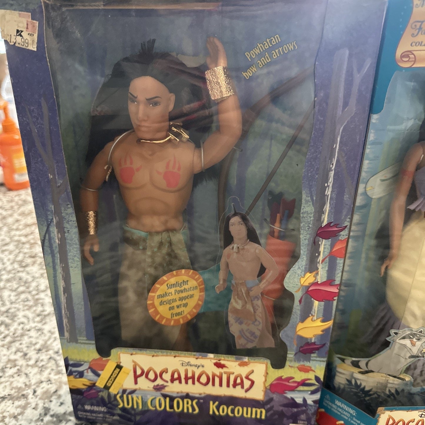 Disney’s POCAHONTAS SUN COLOR Kocoum MATTEL NO.13330 & Pocahontas