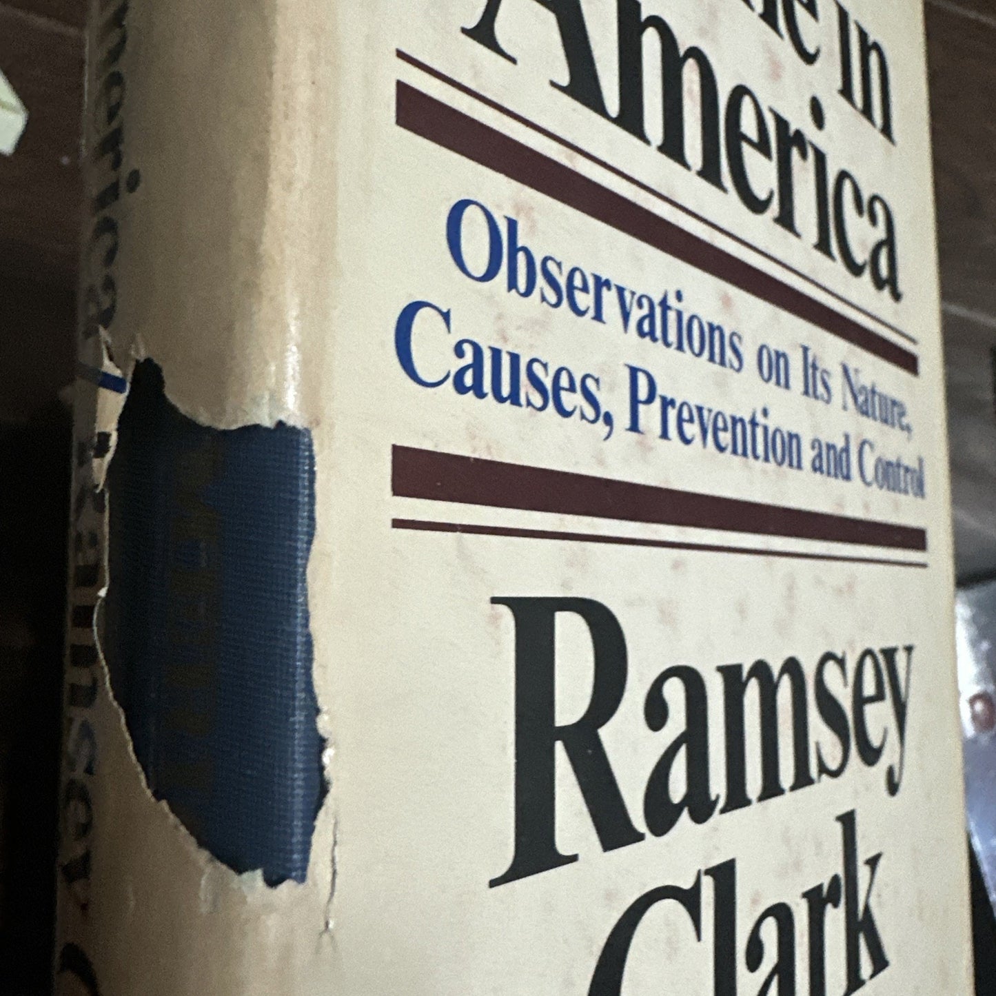 Ramsey Clark - Crime in America - 1970 First Printing - hardcover