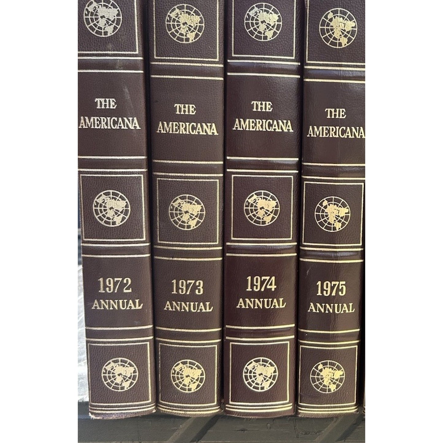 Vintage The Americana Annual America Book Of Events 1972 -1978 Hardcover -