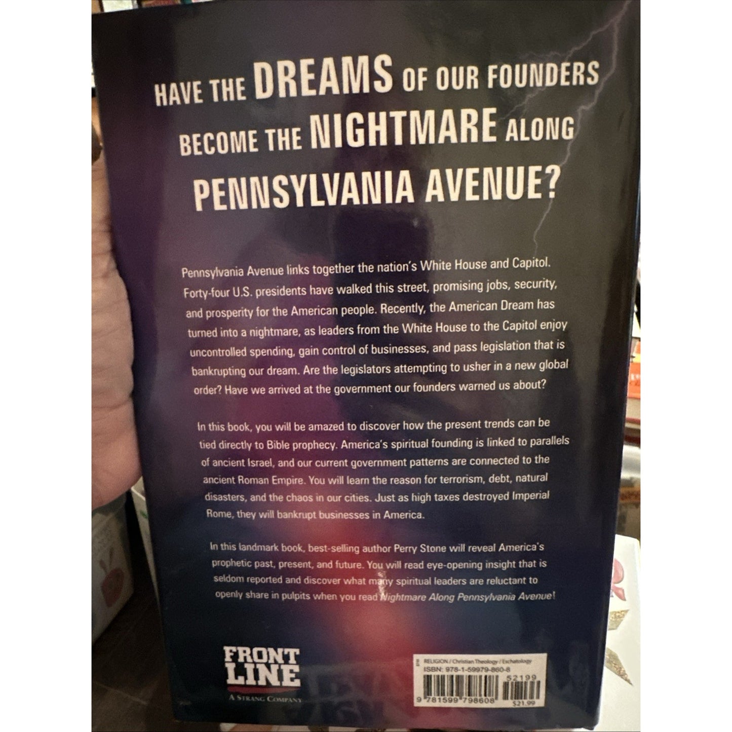 Nightmare Along Pennsylvania Avenue, Prophetic, Hardcover, Perry Stone - SIGNED