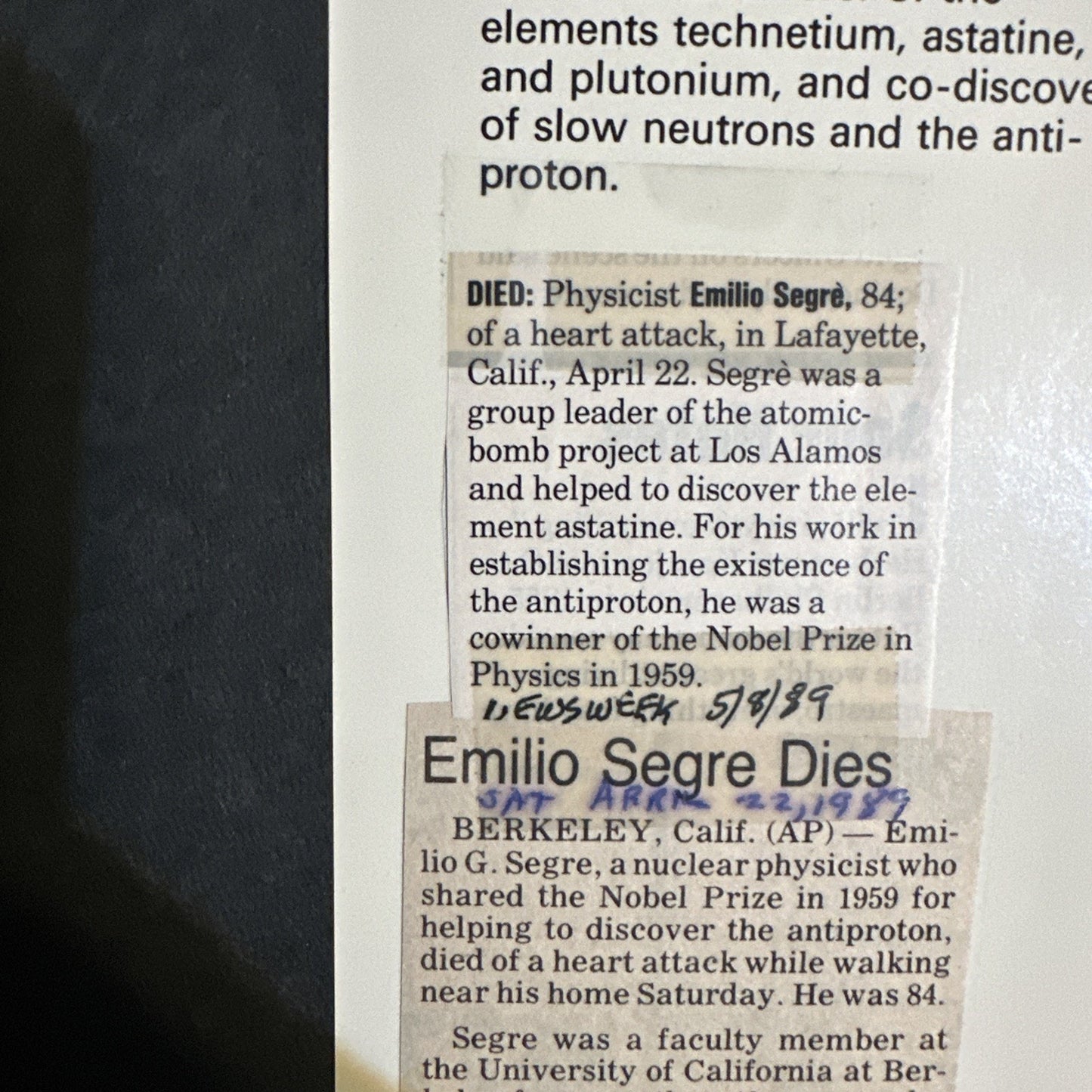 Enrico Fermi Physicist - Emilio Segrè / 1970 Hardcover / RJM