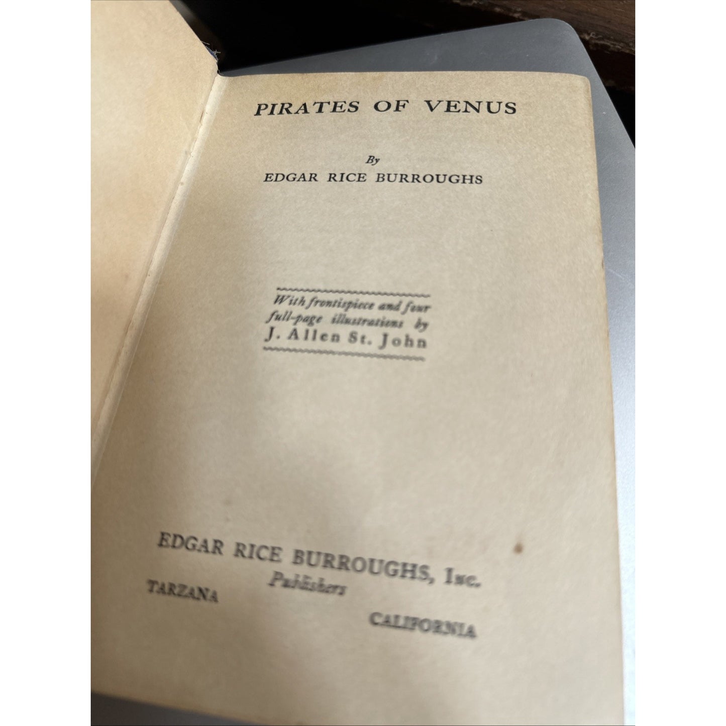 Pirates Of Venus Edgar Rice Burroughs First Edition 1934