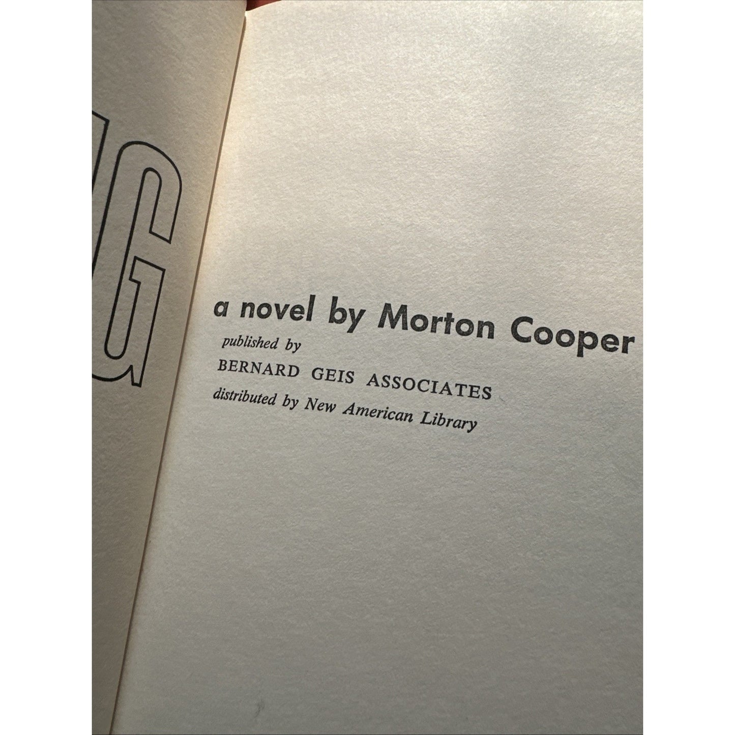 The King-Morton Cooper-TRUE First U.S. Edition/1st Printing!!-1967-VERY RARE!!