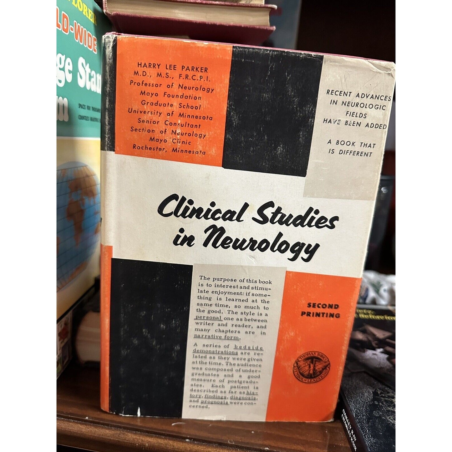 Clinical Studies in Neurology Second Printing by Harry Lee Parker 1969