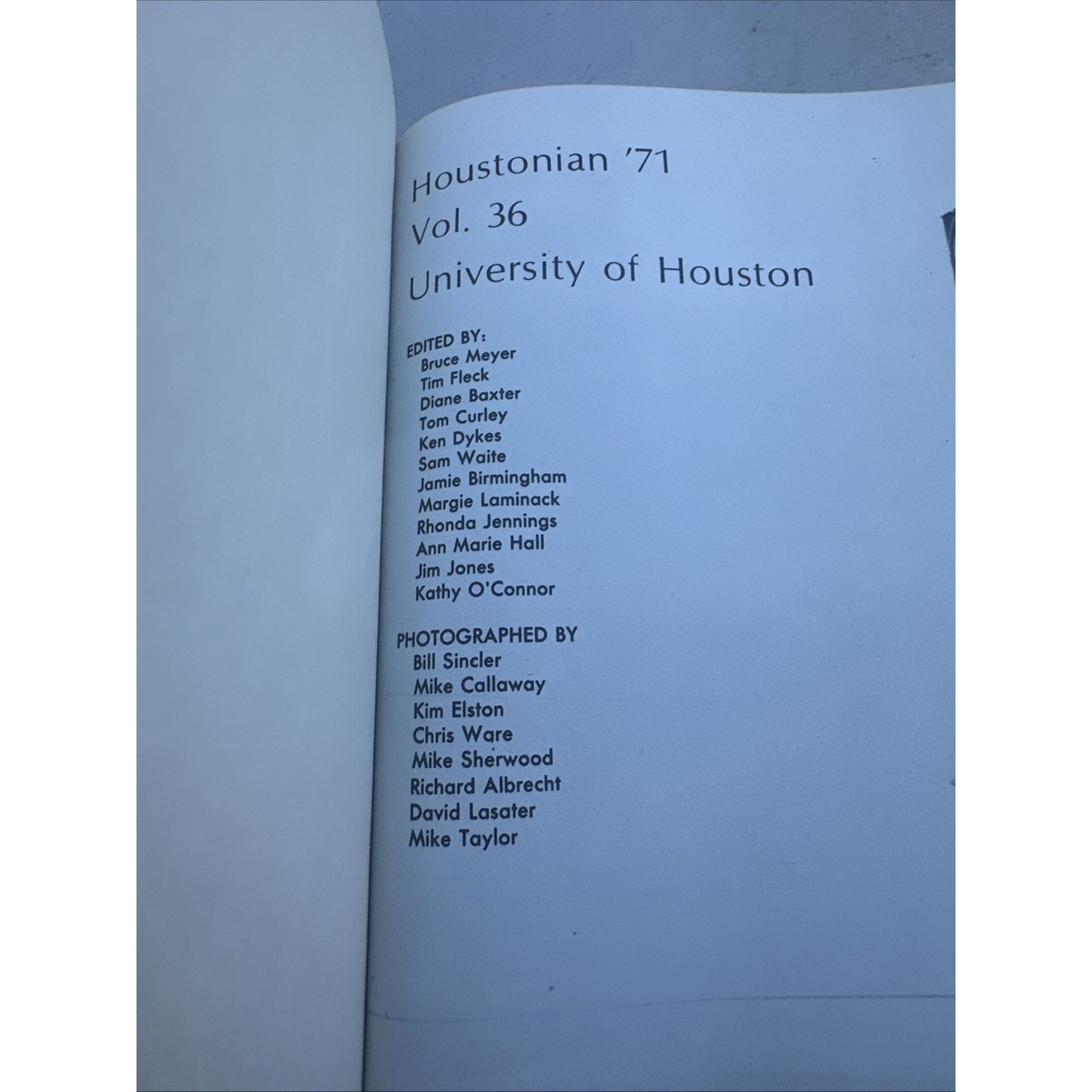 Vintage Houstonian 1971 Vol 36 University of Houston TX School Yearbook Annual