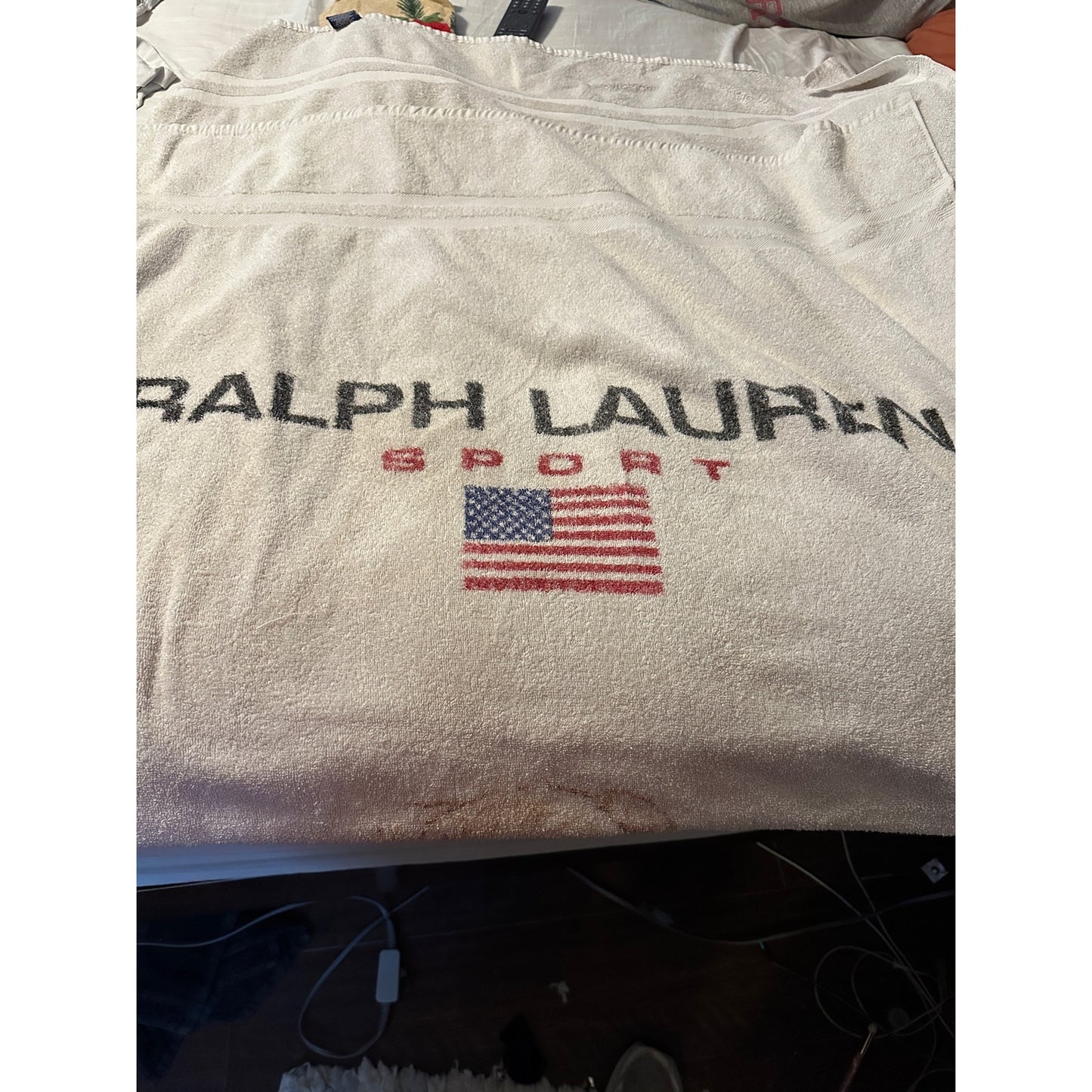 Vintage Polo Ralph Lauren Basketball Bear beach towel