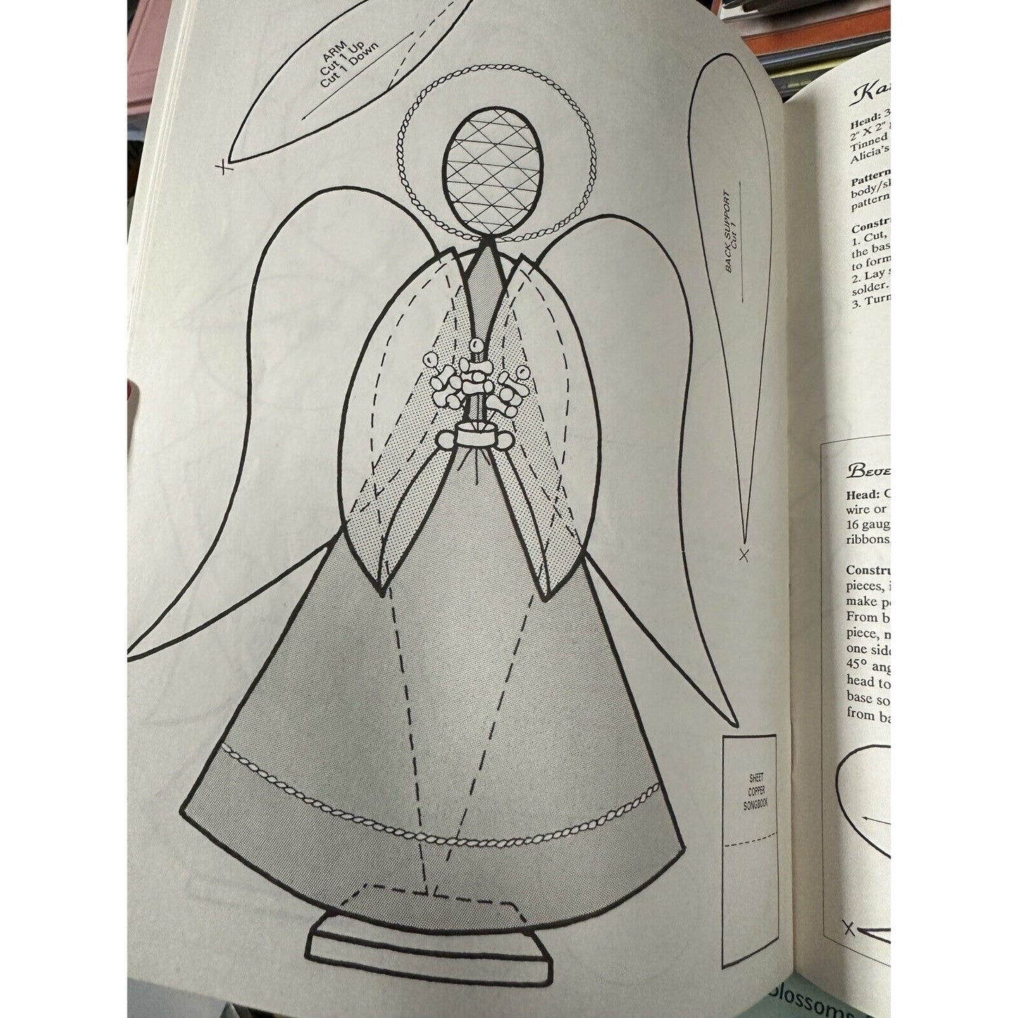 Dimensions of Christmas Stained Glass Pattern Book, Angels, Bells,
