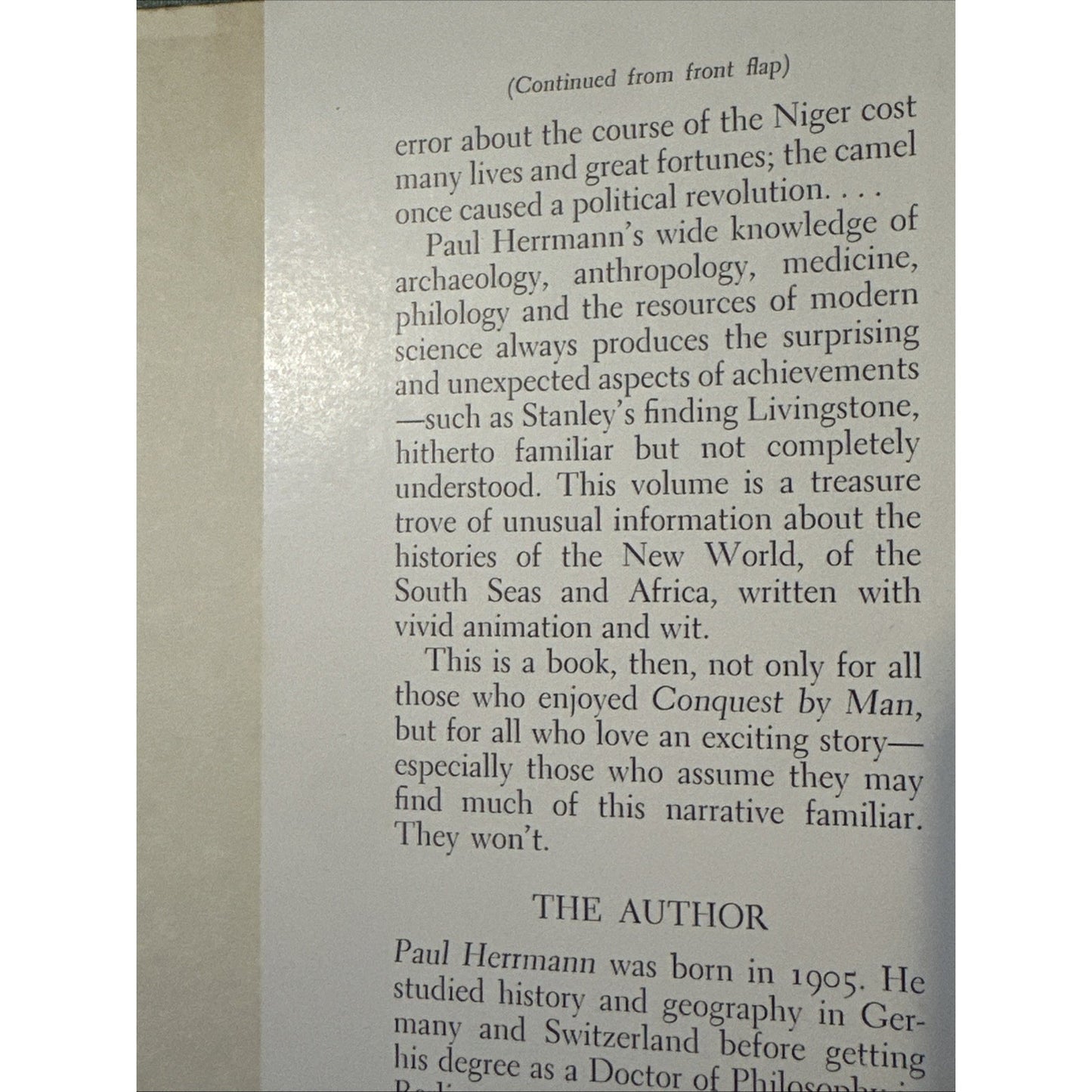 The Great Age of Discovery by Paul Herrmann First 1st Edition VG HC