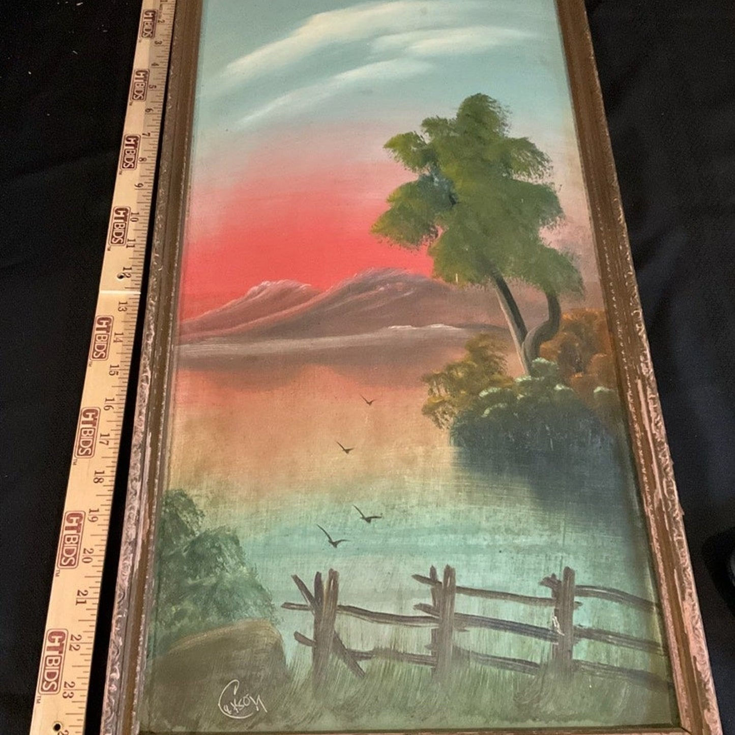 Framed signed art painting