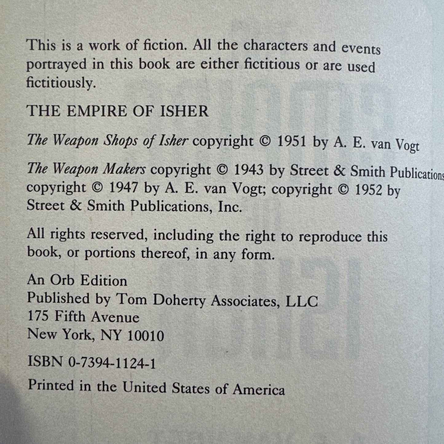 The Empire of Isher (The Weapon Makers and The Weapon Shops of Isher) - Great