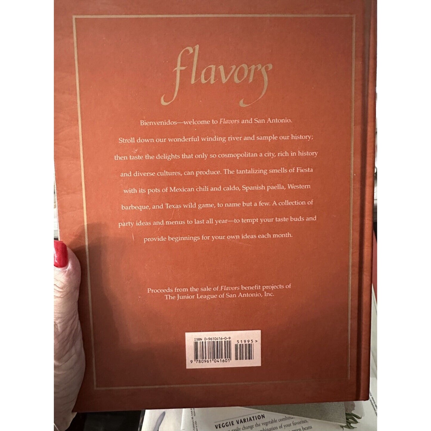 Flavors "The Junior League Of San Antonio" Cookbook Recipes Hardcover 2003