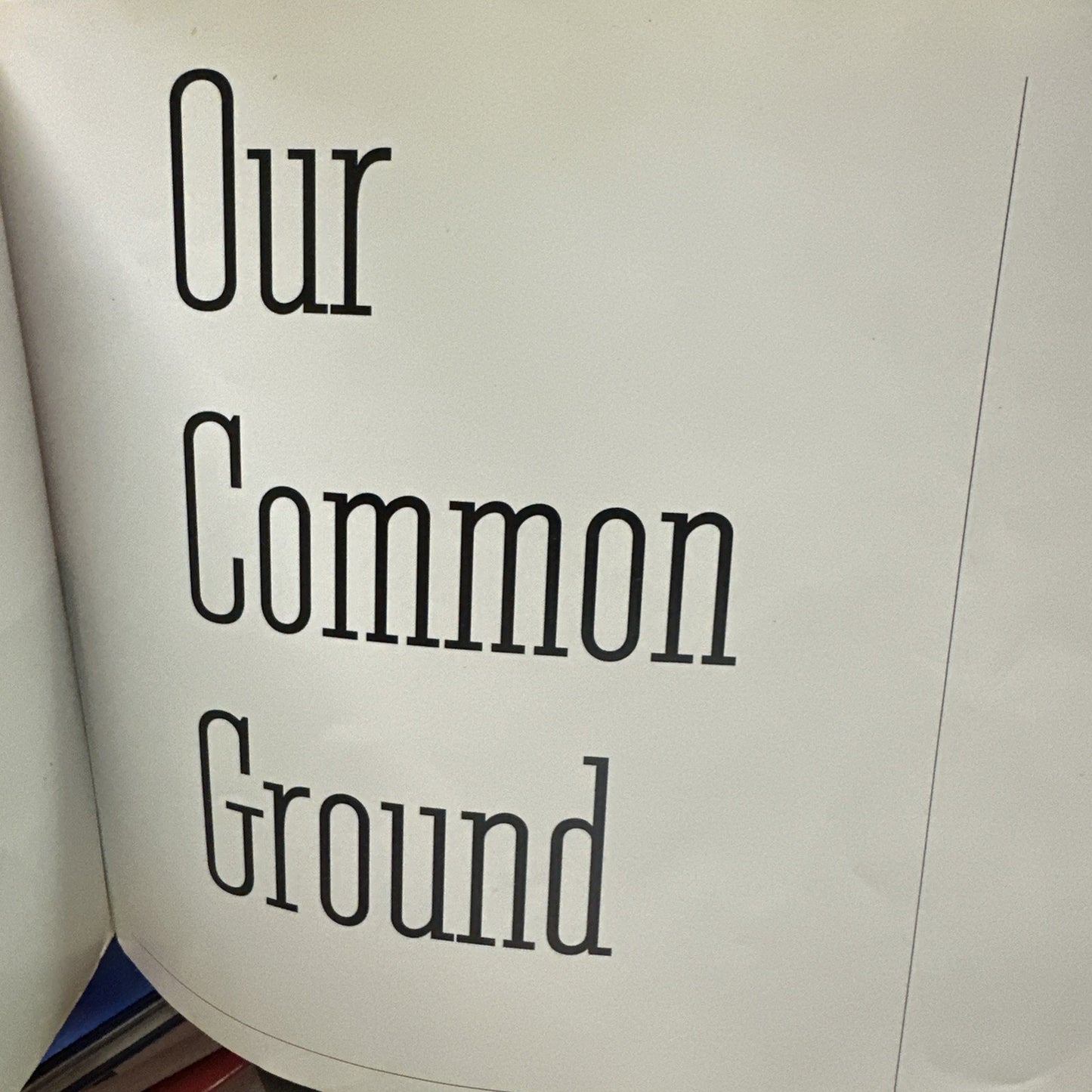 Our Common Ground : Portraits of Blacks Changing the Face of America GD+ 'SIGNED