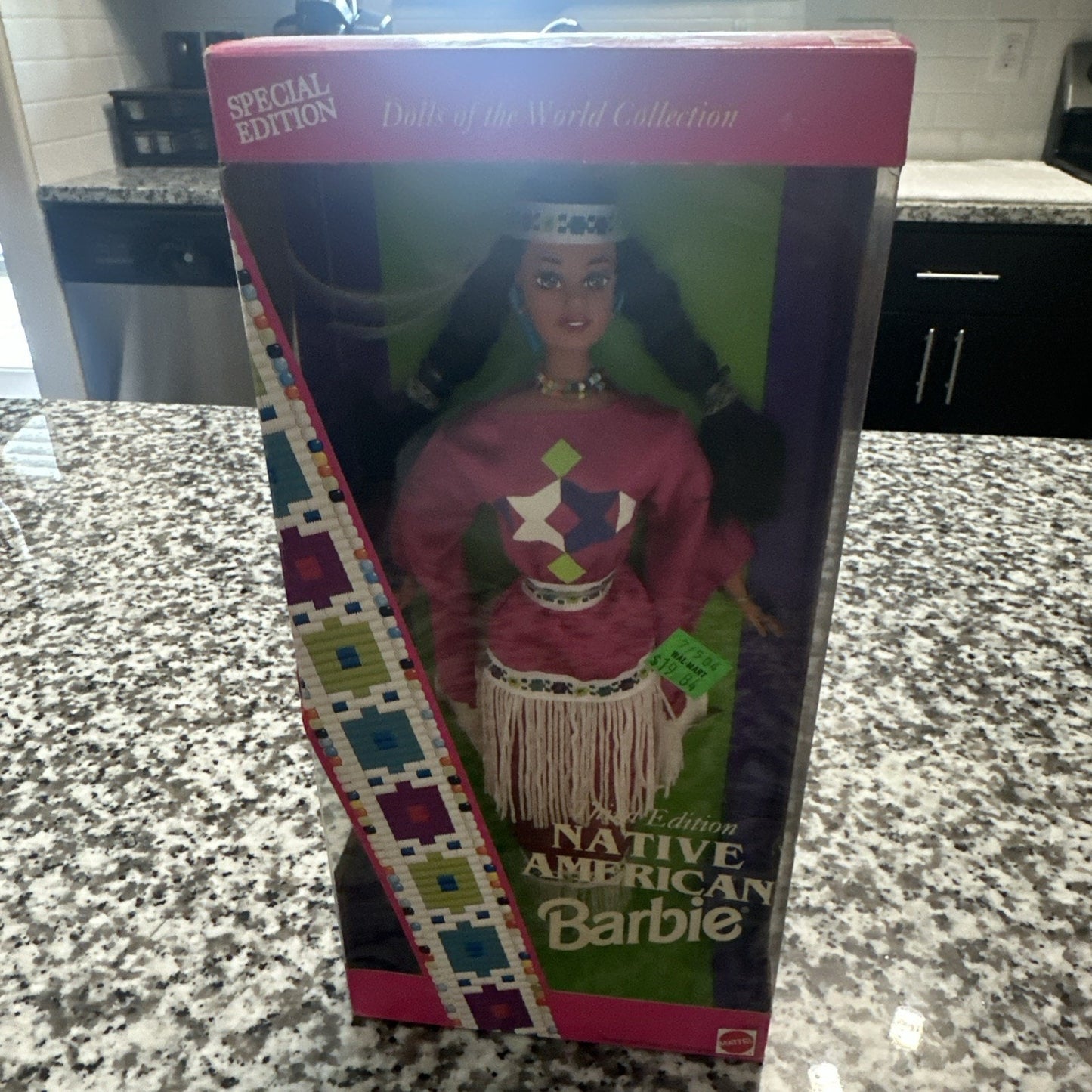 1994 Mattel Barbie Dolls Of The World Native American Third Edition