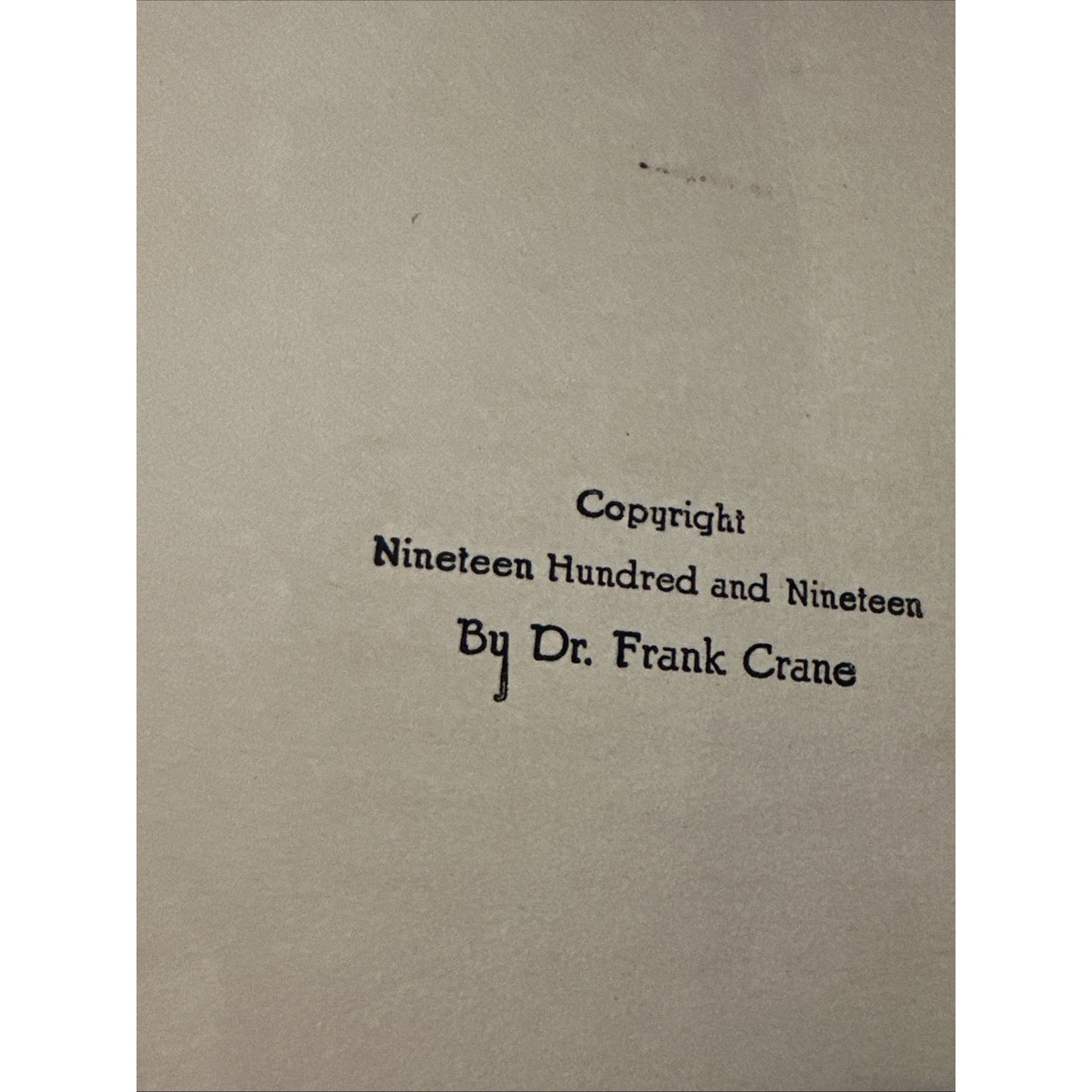 Rare Vintage 1919 Four Minute Essays by Dr Frank Crane Book Set Vol 1-10