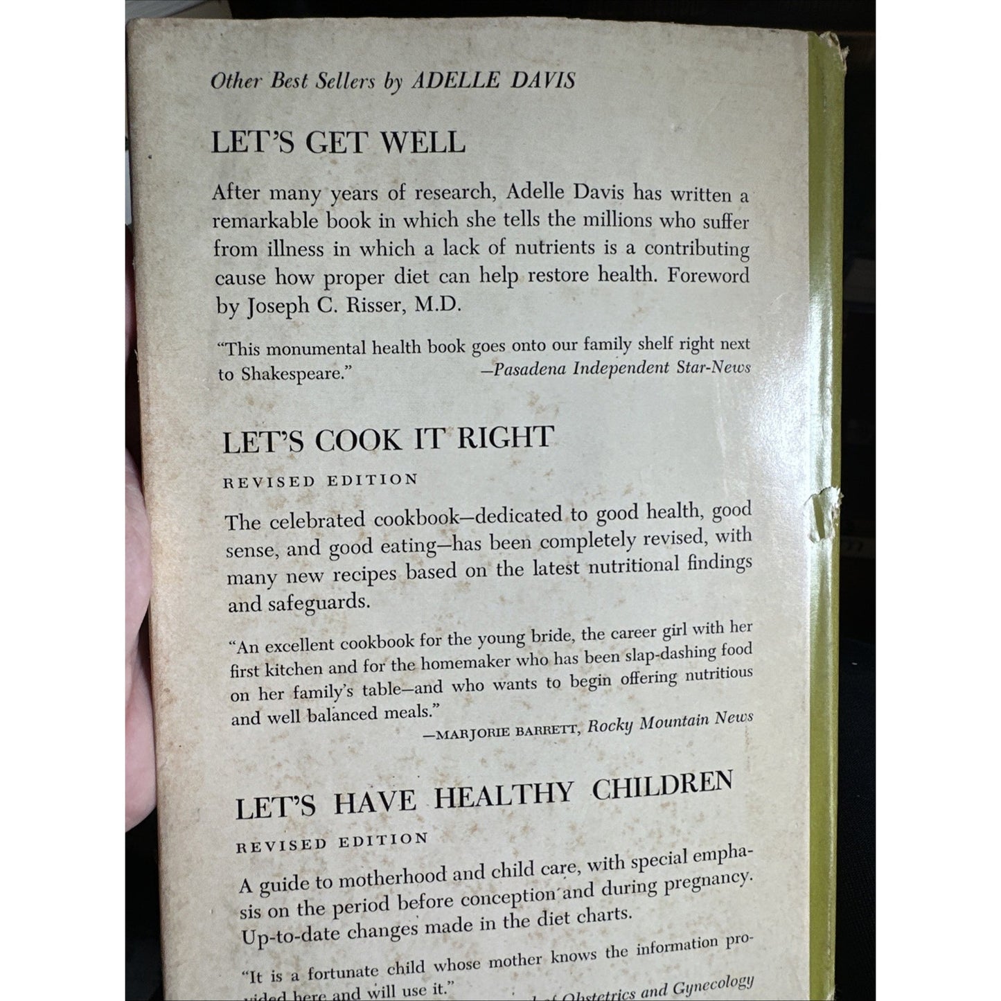 Let's Eat Right To Keep Fit by Adelle Davis Harcourt, Brace