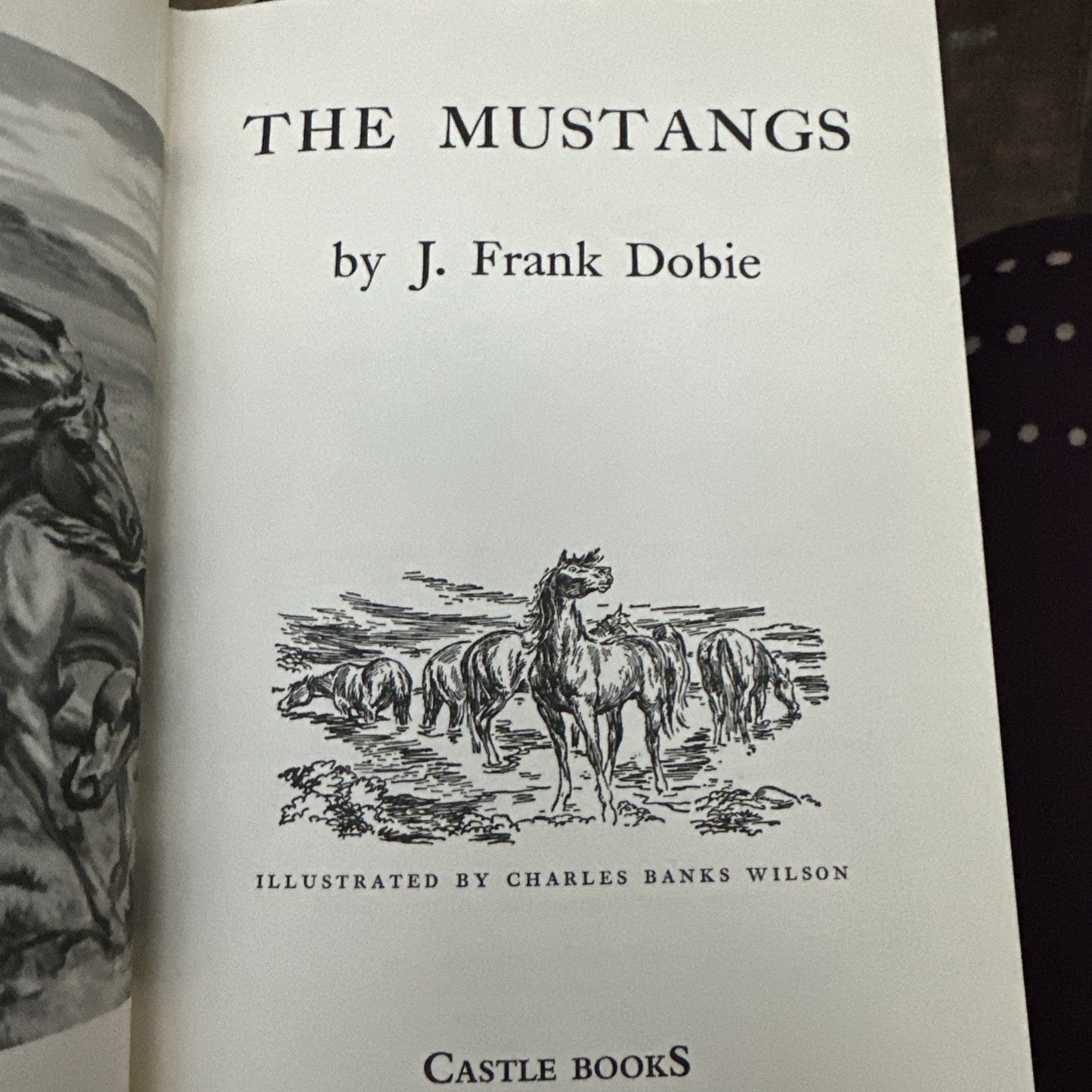 The Mustangs, J. Frank Dobie, 1952, HC, Castle Books